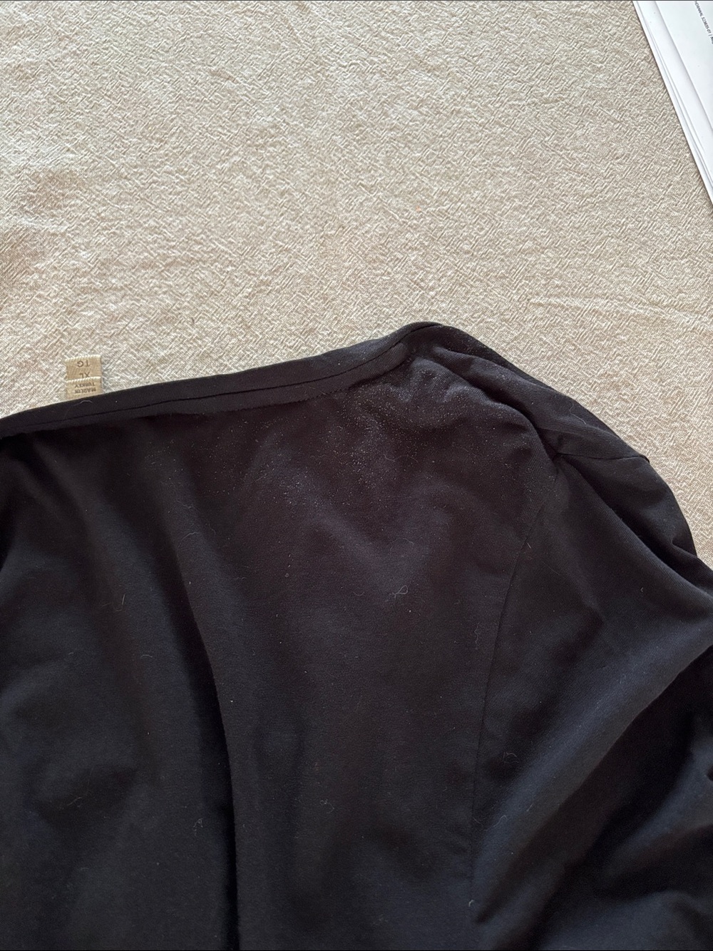Burberry Ladies Black Nova Check 93% Cotton/Spandex Light Top-XL - Picture 14 of 14